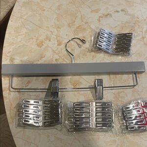 18 wooden pants hangers